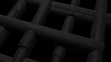 黑色的未来主义的气缸管道棒运动简约背景概念设计技术网格栅栏锁动画